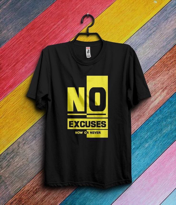 Playera No Excusas - Playera Motivacional